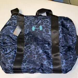 Barbella Box Blue Black Duffel Bag New